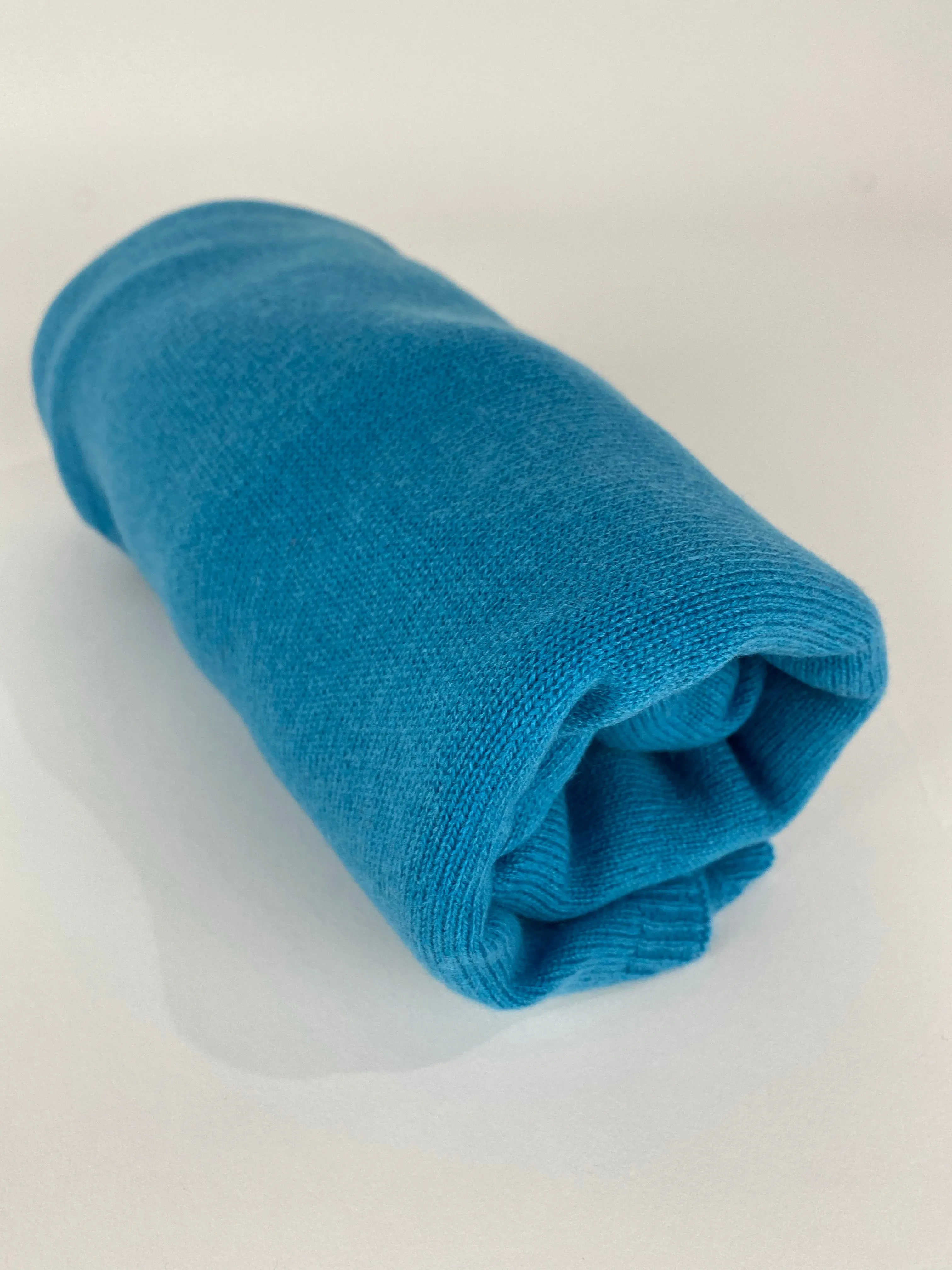 Cyan Cashmere Scarf 30/70