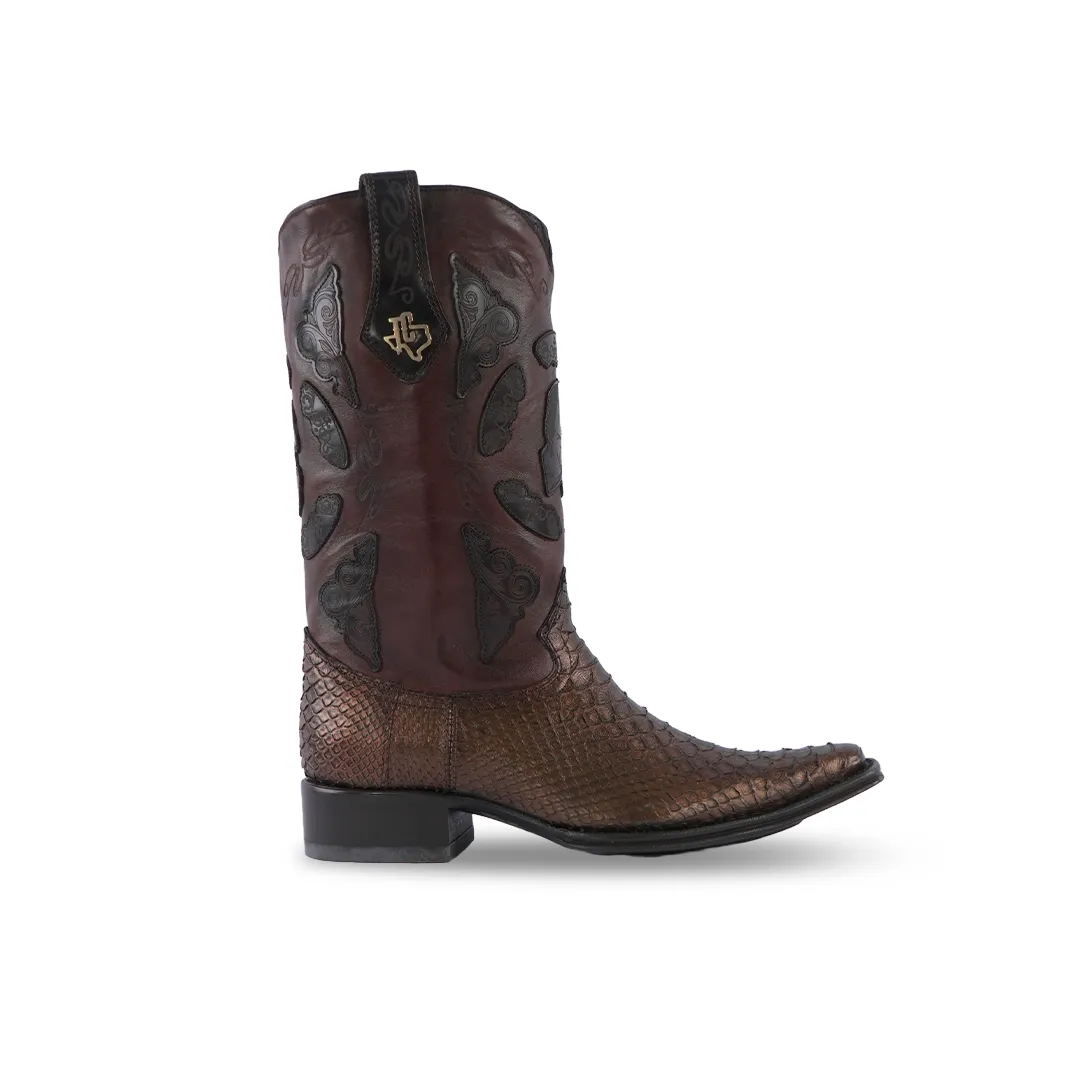 Dallas Special Edition 21 Western Boots Python Colecc Caballos Paris