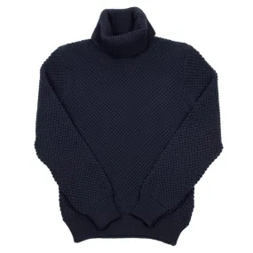 De Bonne Facture - Navy Turtleneck Knit