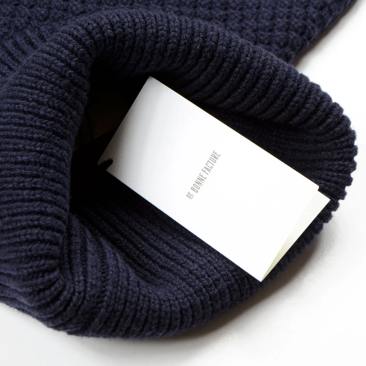 De Bonne Facture - Navy Turtleneck Knit