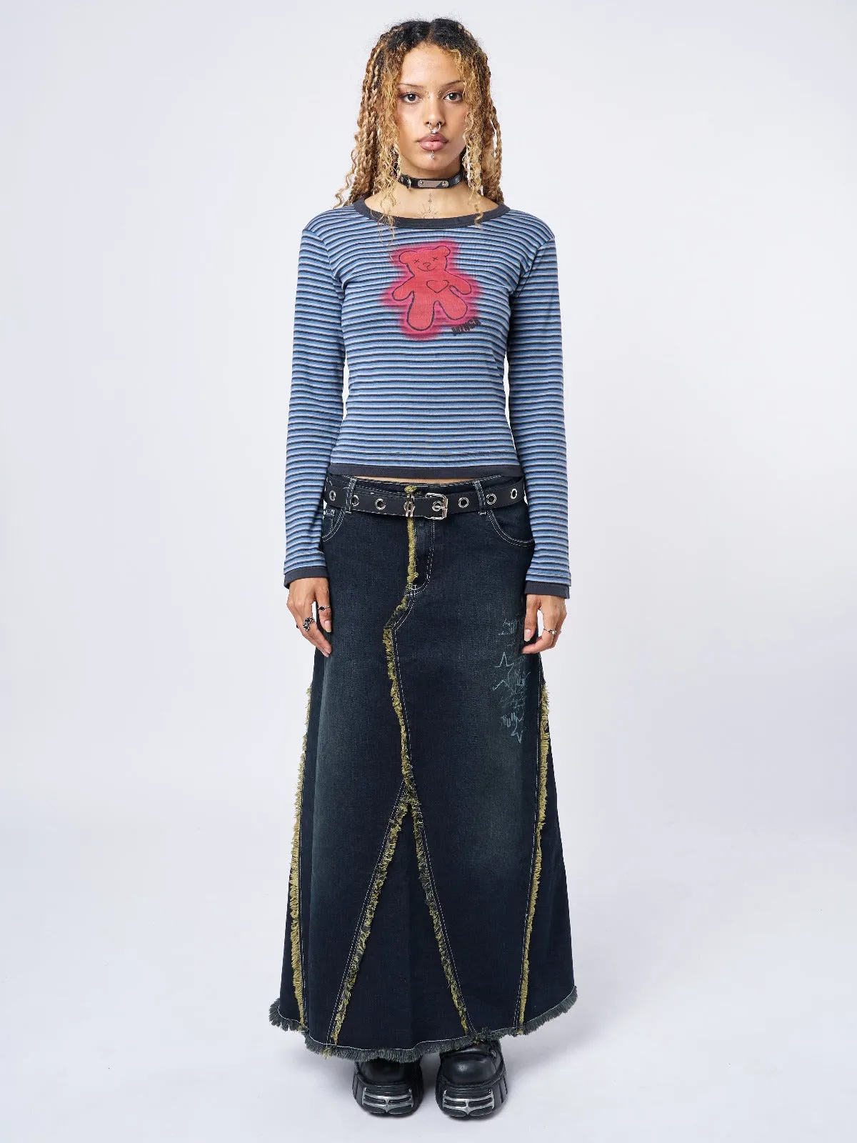 Denim Maxi Skirt - Alexis Collection