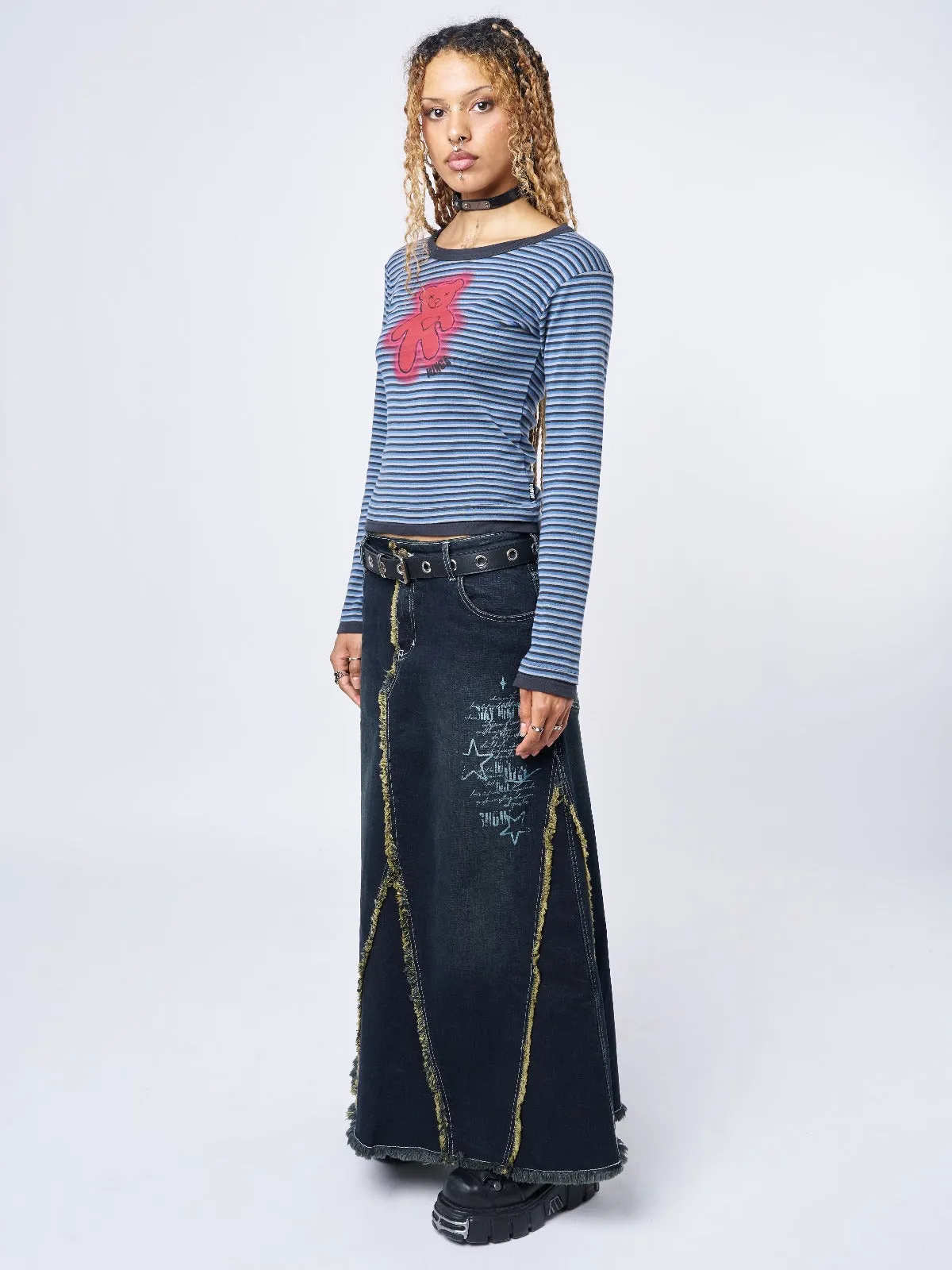 Denim Maxi Skirt - Alexis Collection