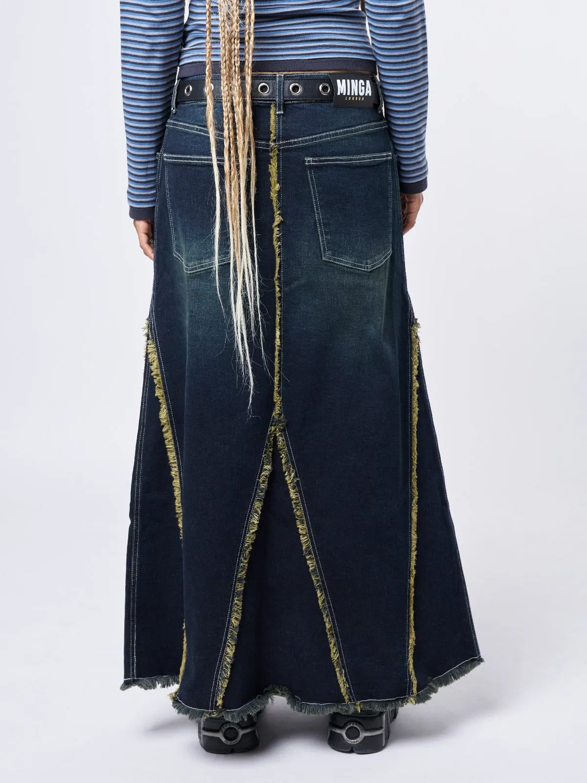 Denim Maxi Skirt - Alexis Collection