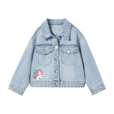 Disney Collection Little & Big Girls Denim The Little Mermaid Ariel Lightweight Jacket