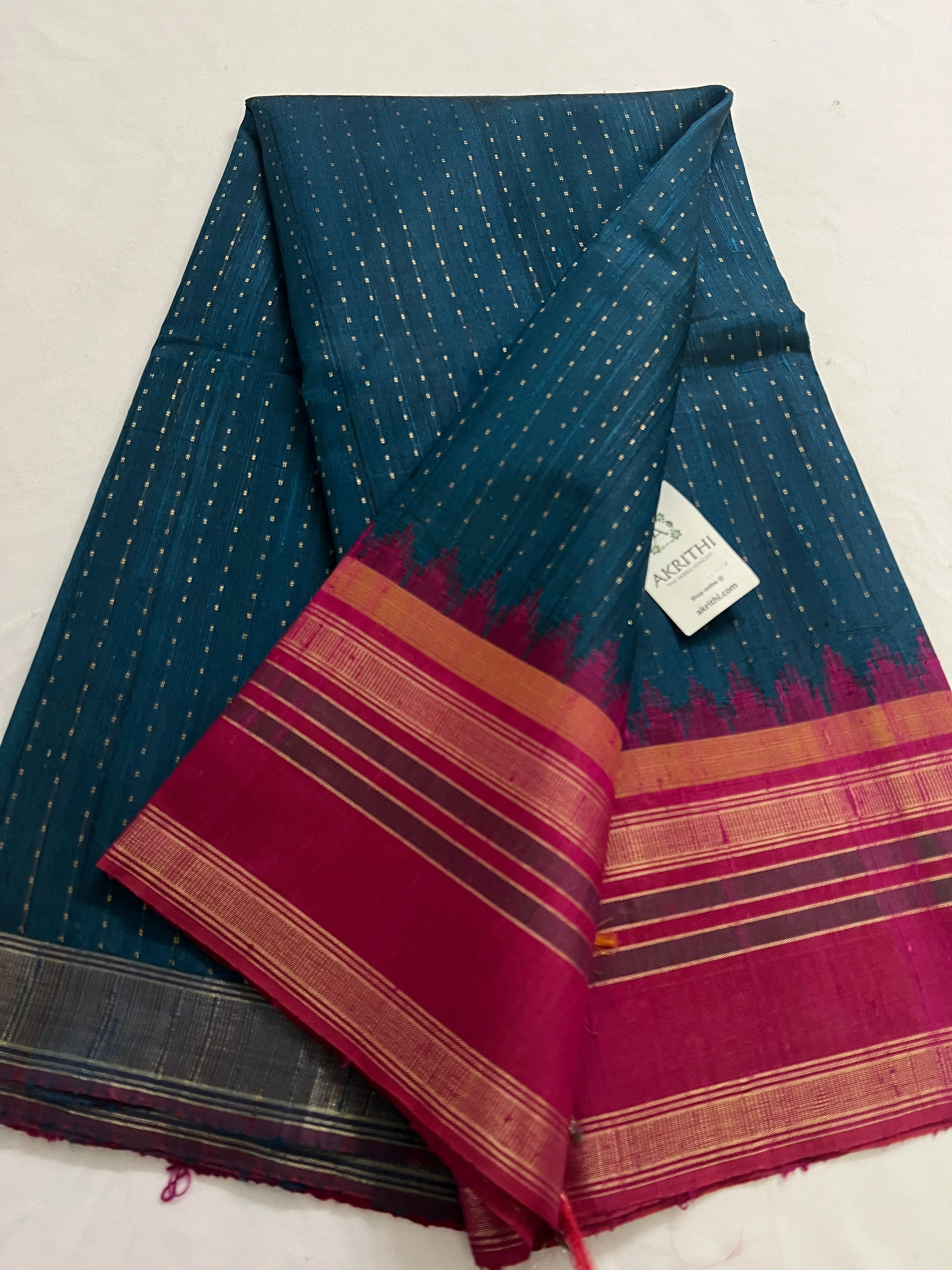 Dupion silk saree