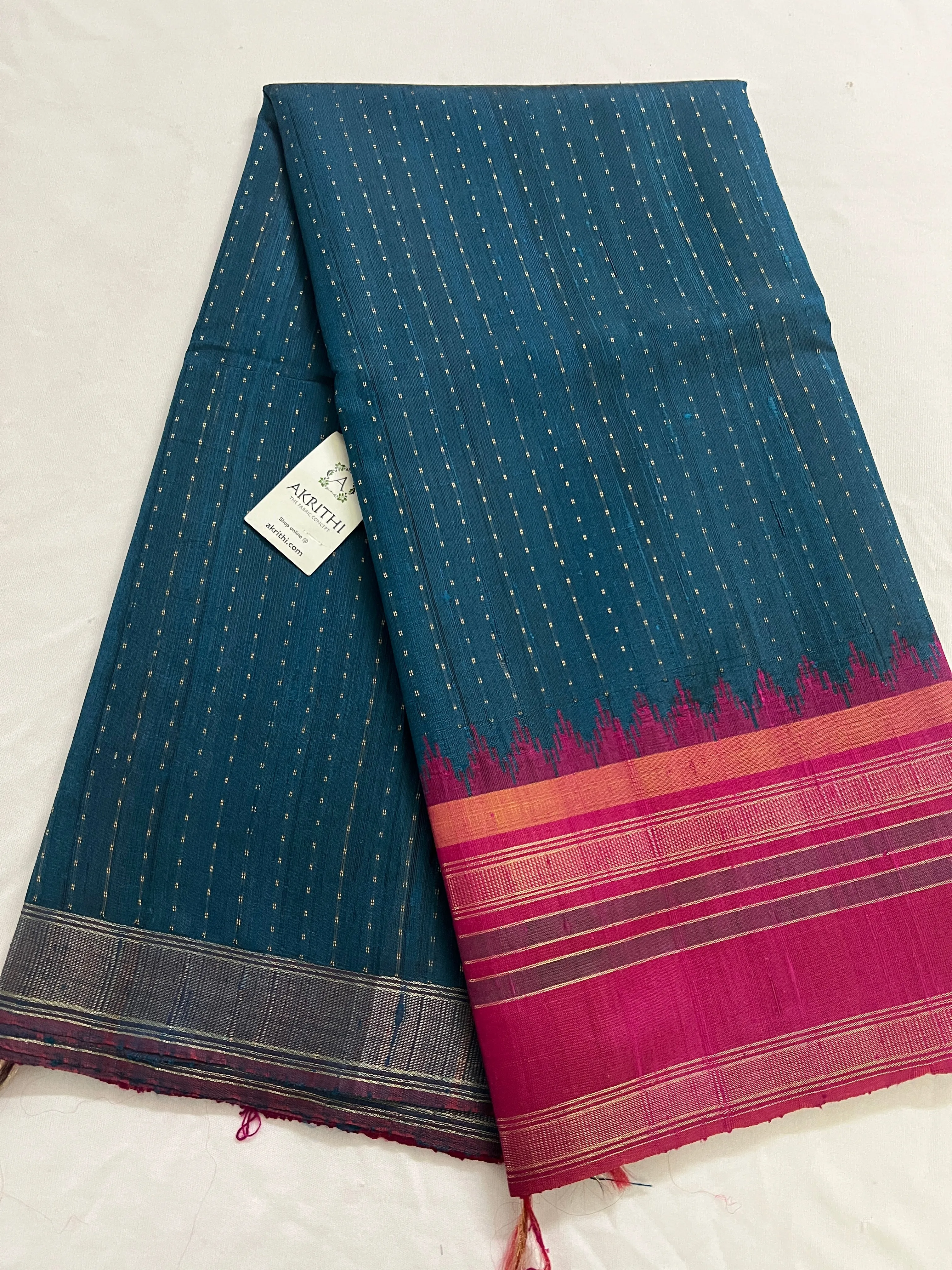 Dupion silk saree