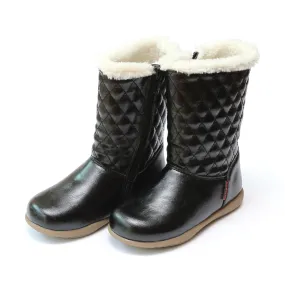 Ebba Winter Boot Quilted Faux Fur