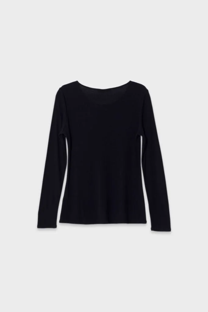 Elk Label - Black Merino Wool Skin Top