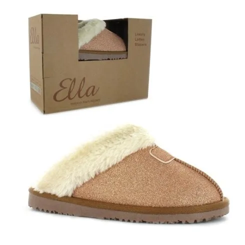 Ella Sparkle Rose Memory Foam Slipper