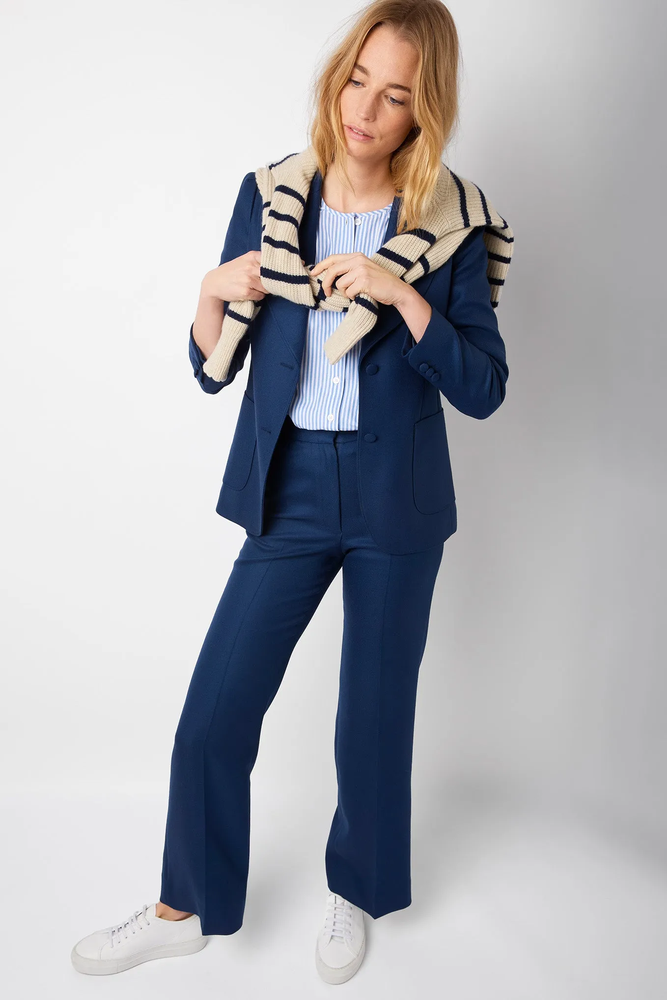 Elodie Tailored Blazer - French Navy