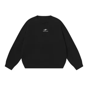 Embroidered Logo Pullover Sweater