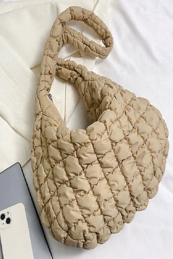 Emeline Puffer Quilted Carryall Bag - Restocked