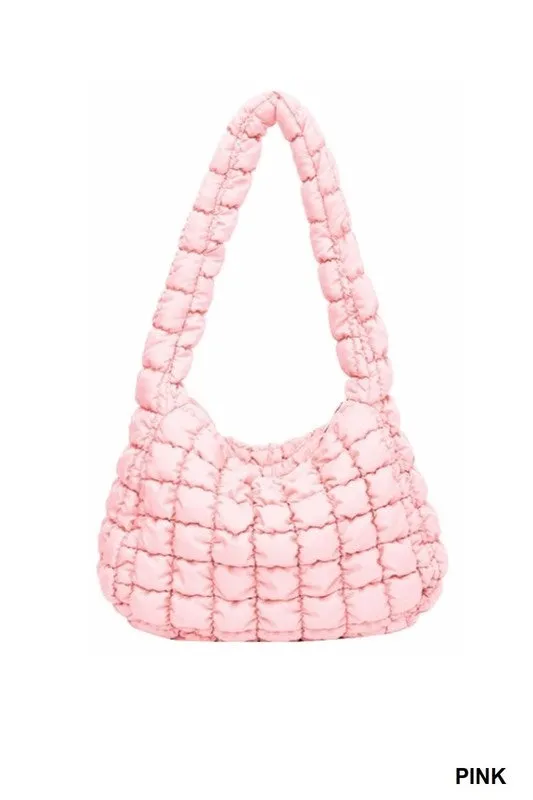 Emeline Puffer Quilted Carryall Bag - Restocked