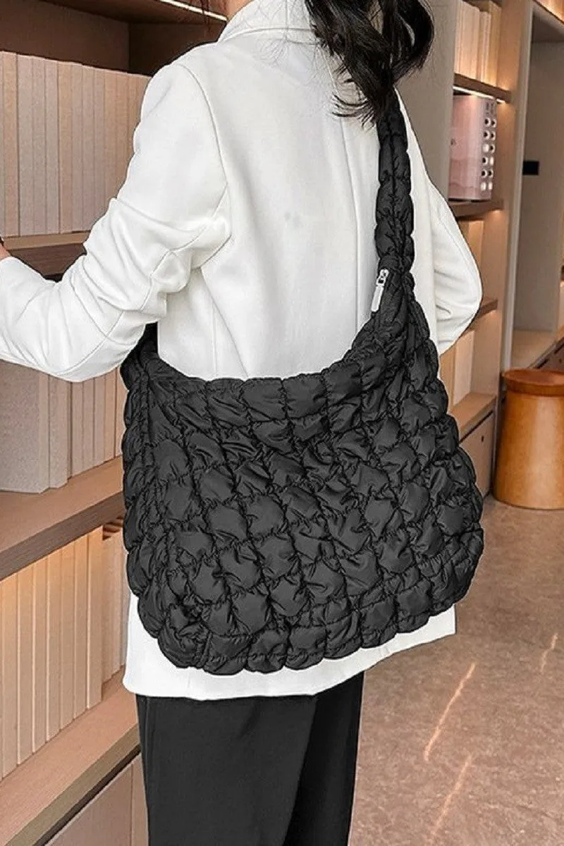 Emeline Puffer Quilted Carryall Bag - Restocked