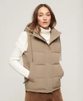 Everest Puffer Vest - Fossil Brown