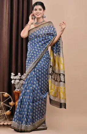 Exclusive Bagru Print Chanderi Silk Saree (CHSAR53)