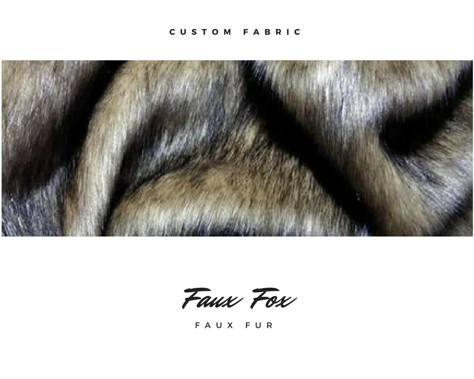 Faux fur fabric for fox-like products