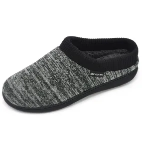 Faux Fur Lined Men's Hoodback Slipper