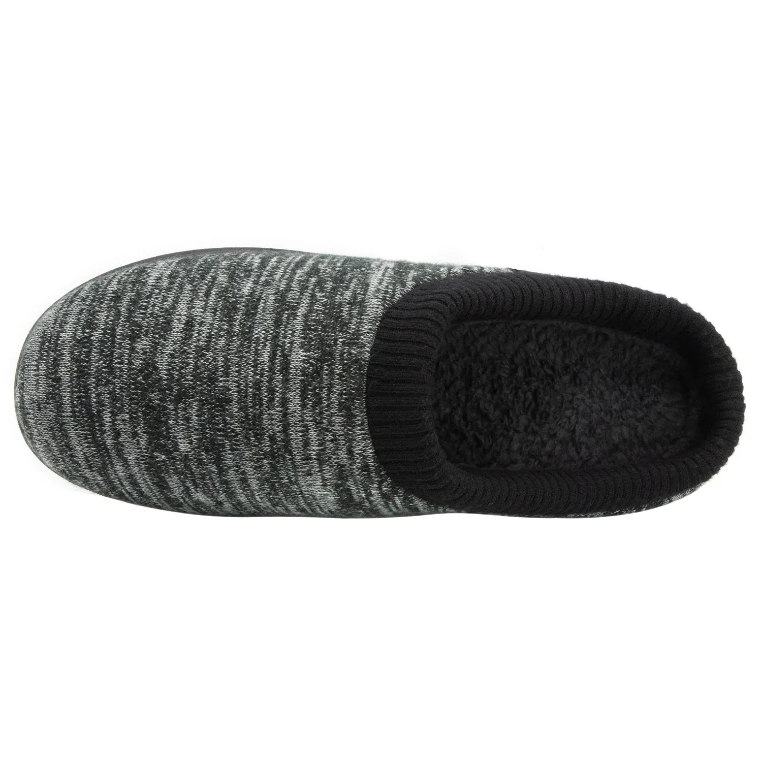 Faux Fur Lined Men's Hoodback Slipper