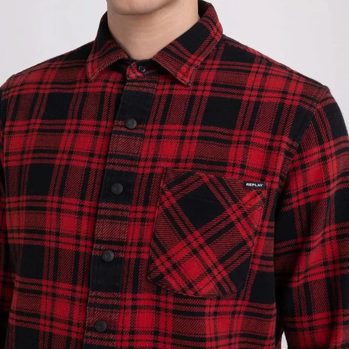 Flannel Check Shirt by Replay - Cotton Material