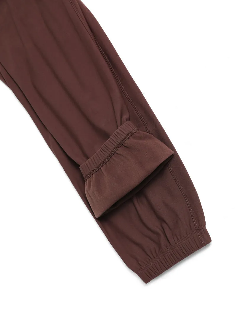 Fleece Lined High Waist Joggers 28