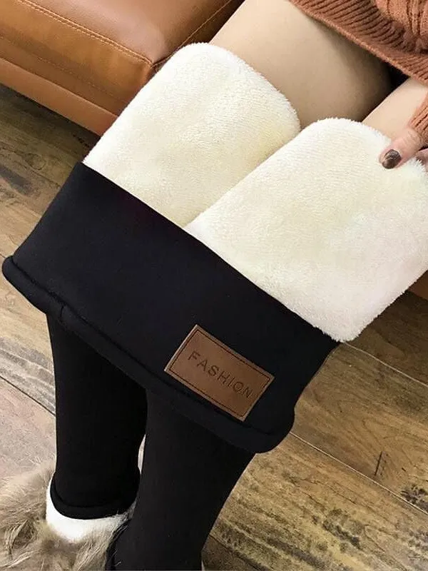 Fleece-Lined Winter Leggings for Women, Ideal for Sports and Yoga