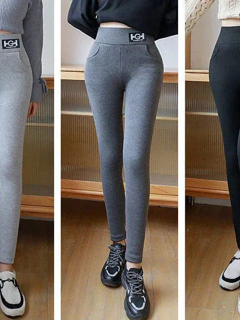 Fleece-Lined Winter Leggings for Women, Ideal for Sports and Yoga