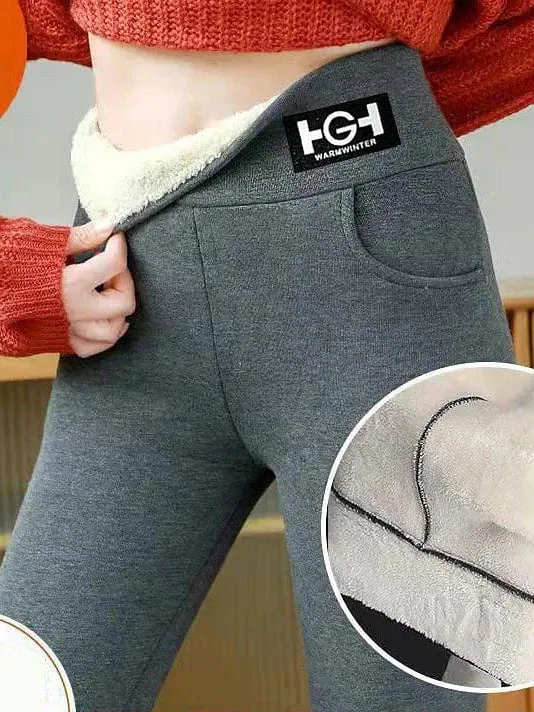 Fleece-Lined Winter Leggings for Women, Ideal for Sports and Yoga