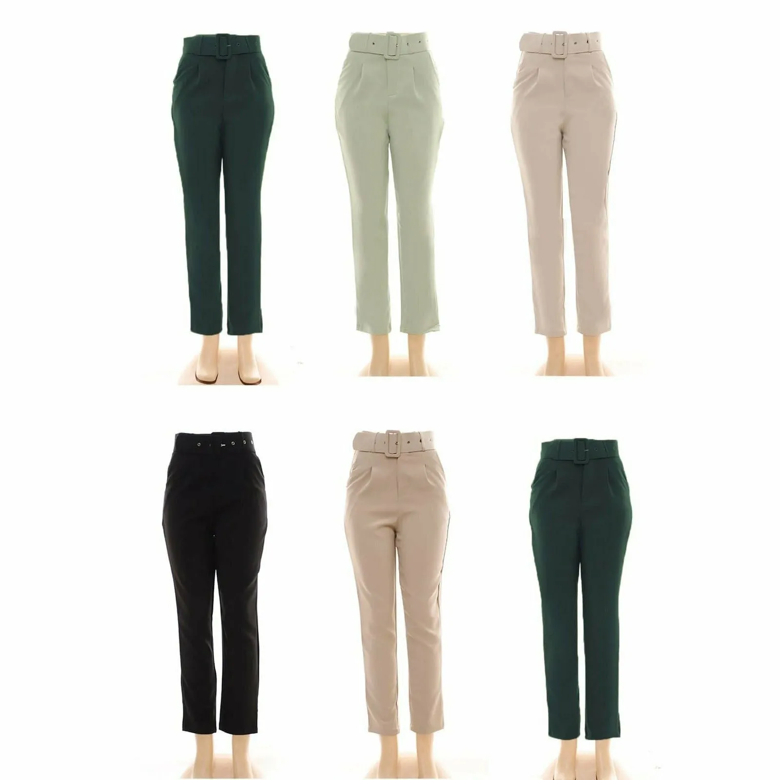 Formal high waisted skinny pants for women