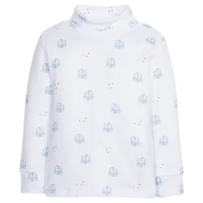 Fort print turtleneck