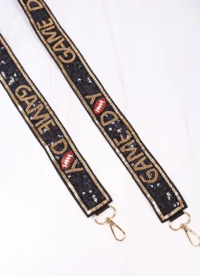 Game Day Sequin Strap BLACK GOLD