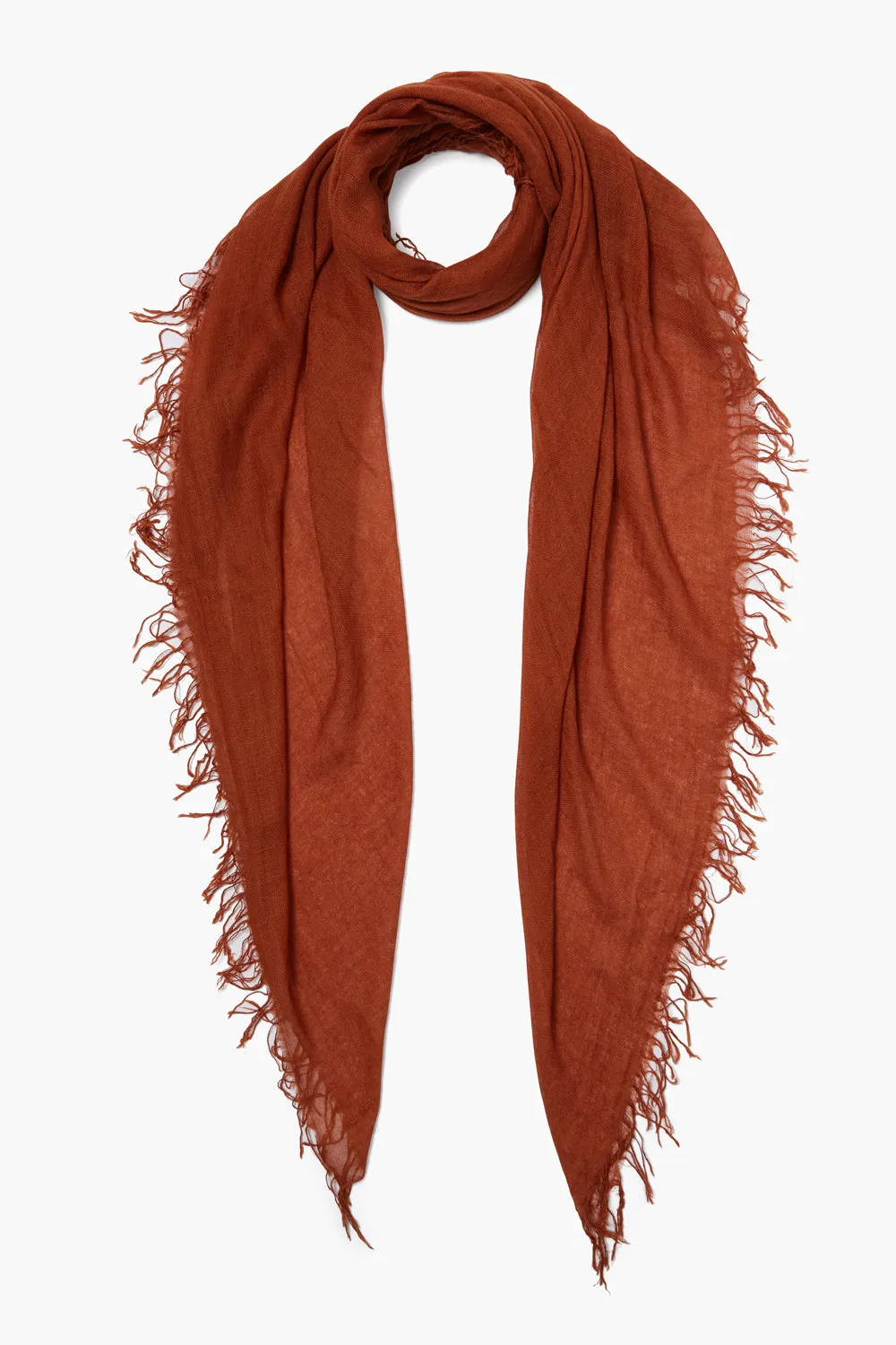 Gingerbread Cashmere Silk Scarf