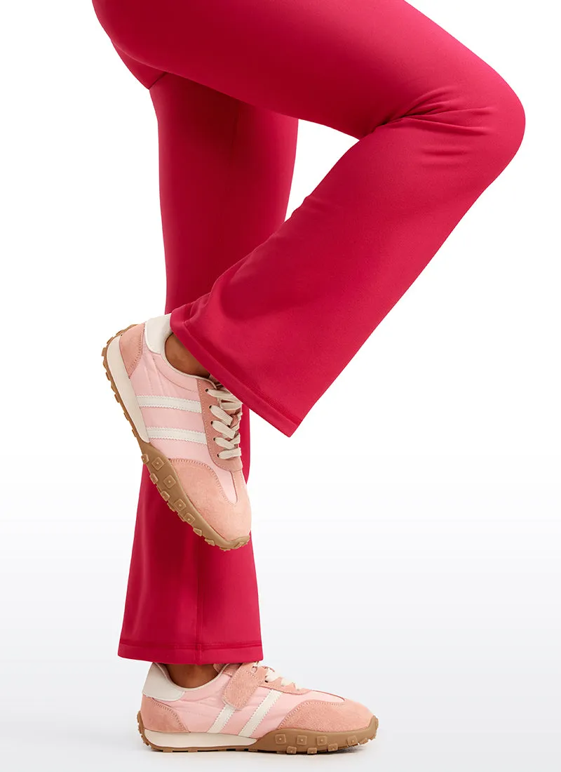 Girls Water Resistant Flare Leggings with Thermal Fleece Lining