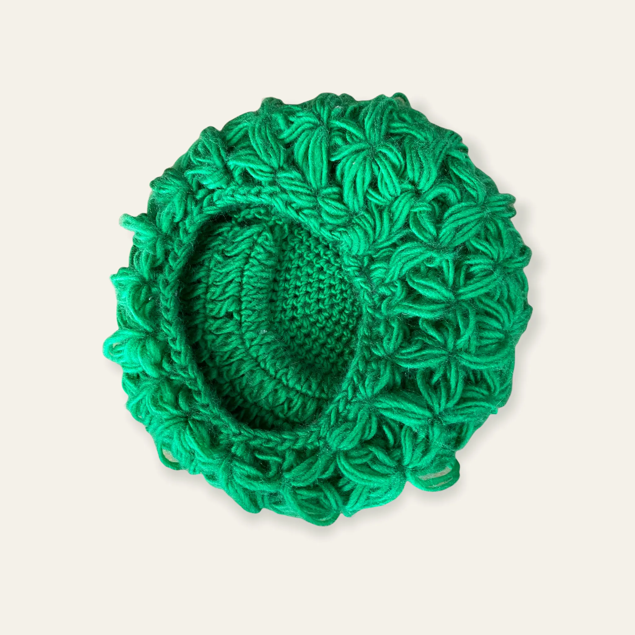 Green Knit Beret