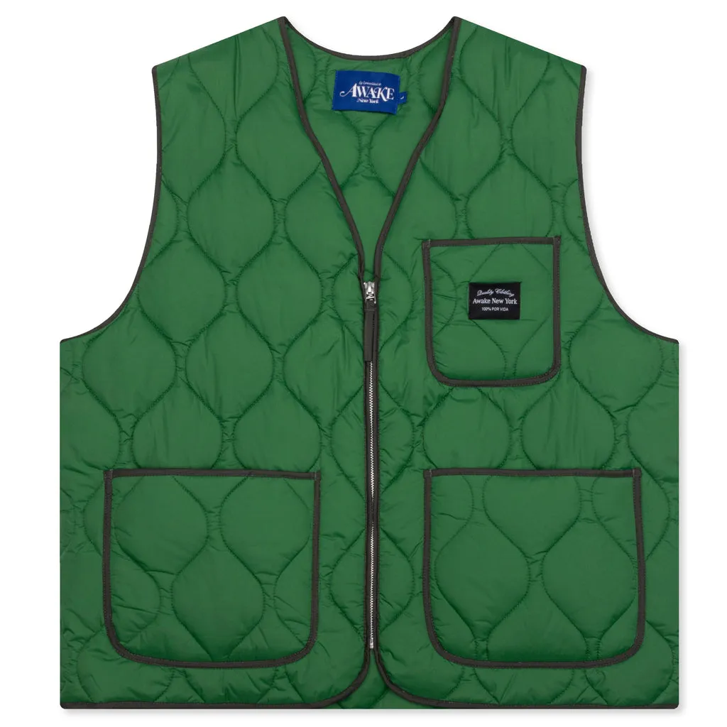 Green Quilted Vest