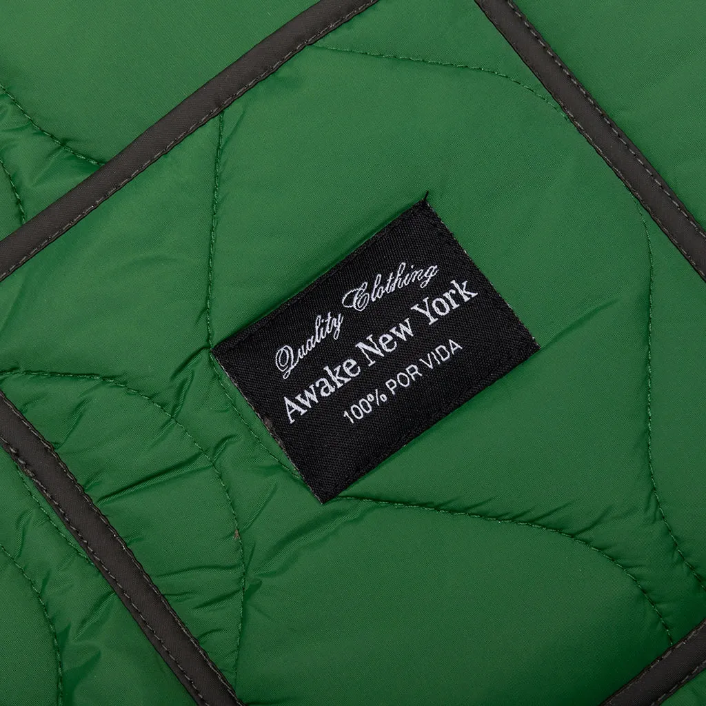 Green Quilted Vest