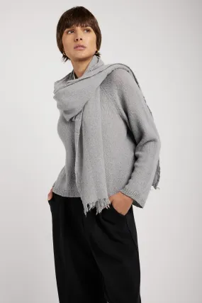 Grey Cashmere Scarf