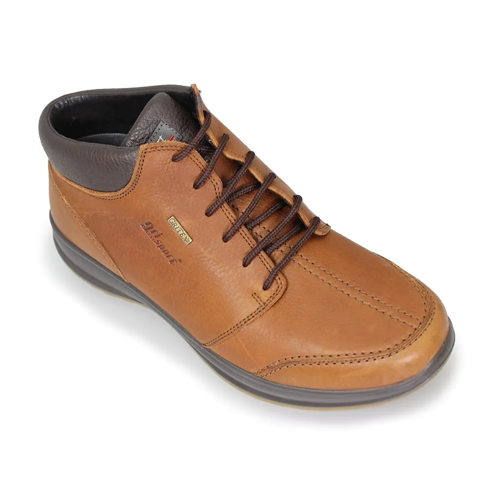 Grisport Lomond Tan Boots - Leather Walking Boot - Water Resistant - Comfort.