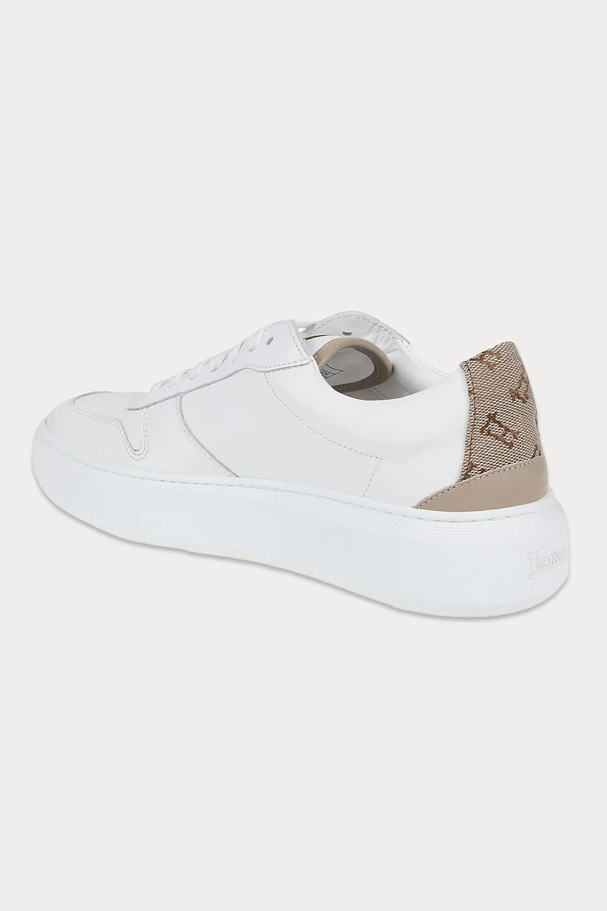 Herno Monogram Logolu Deri Sneaker Ayakkab