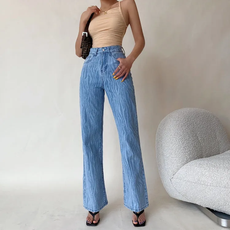 High Rise Denim Pants by Estrelia