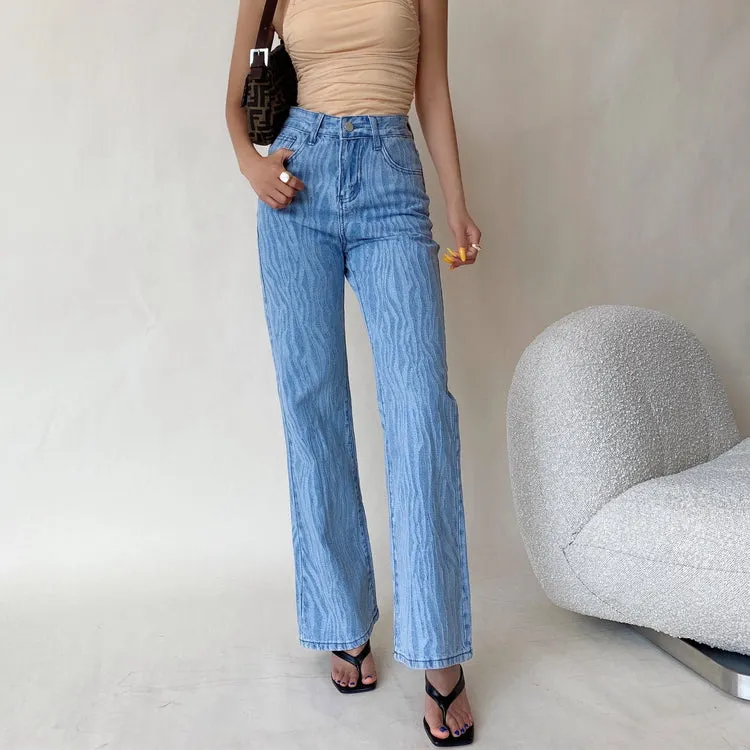 High Rise Denim Pants by Estrelia