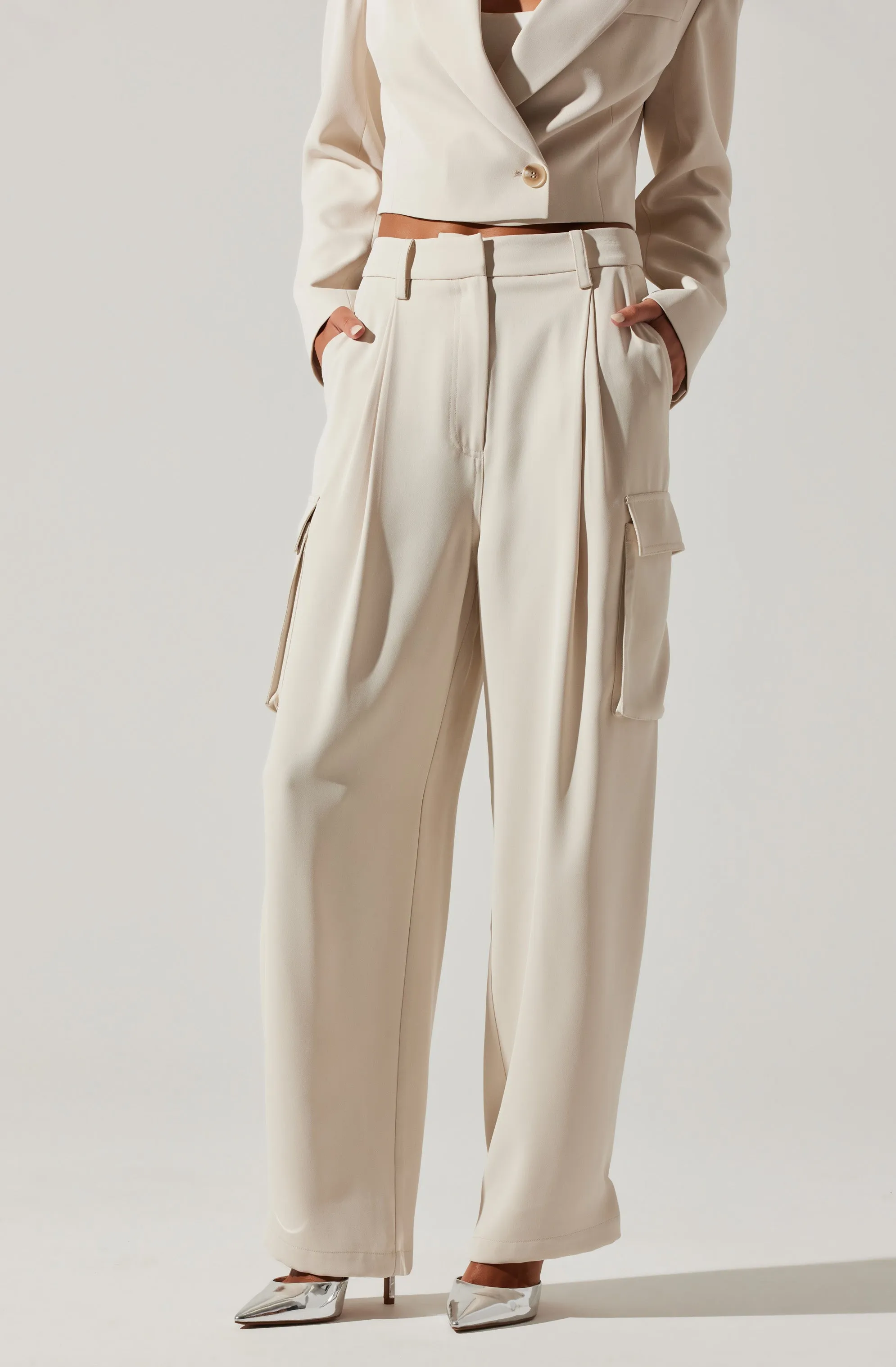 High Waisted Cargo Pants - Denison