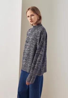 Horizon Sweater - navy melange