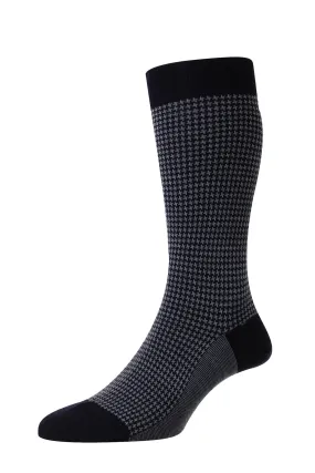 Houndstooth Merino Wool Men's Socks - Highbury Brand