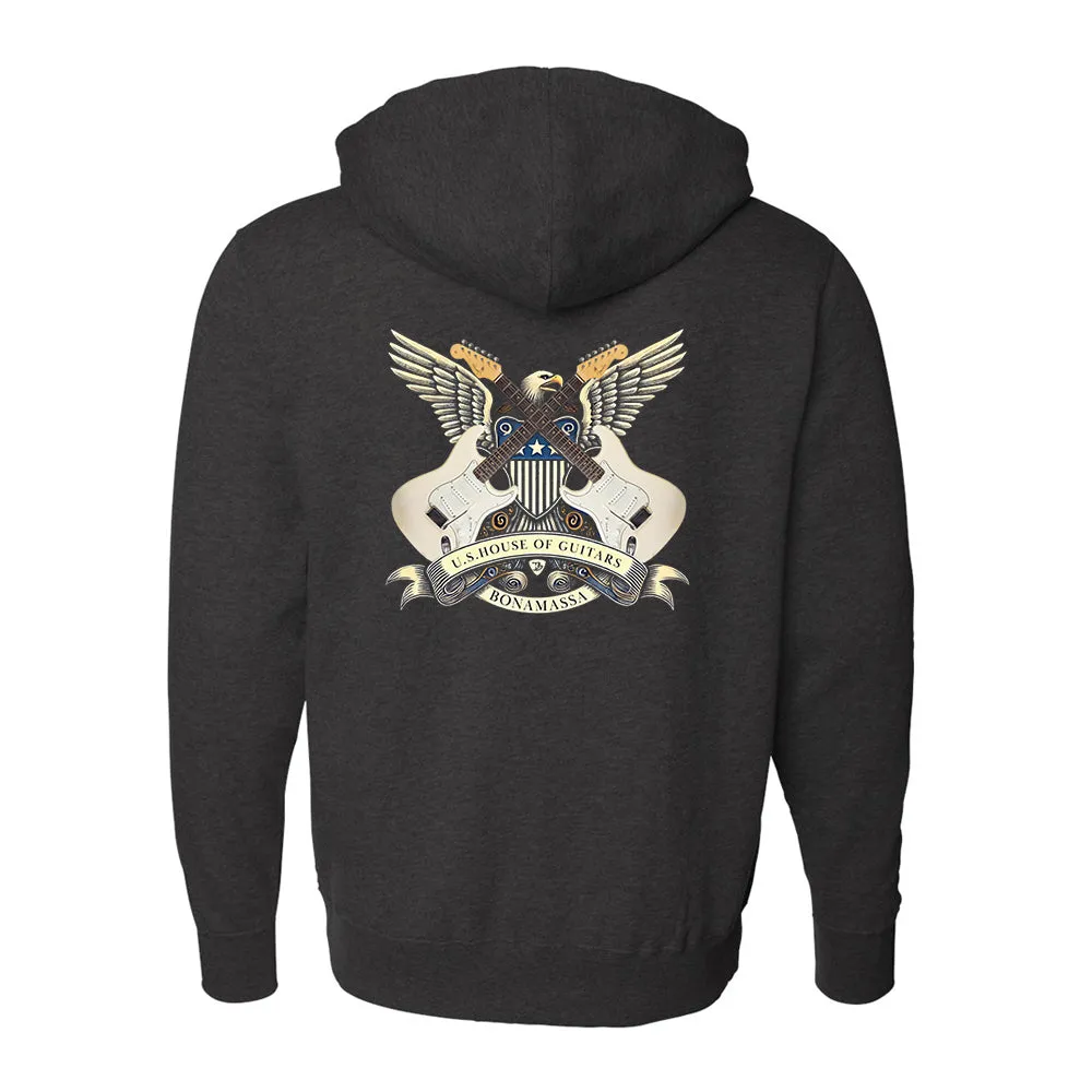 House of Guitars Seal Zip-Up Hoodie (Unisex)