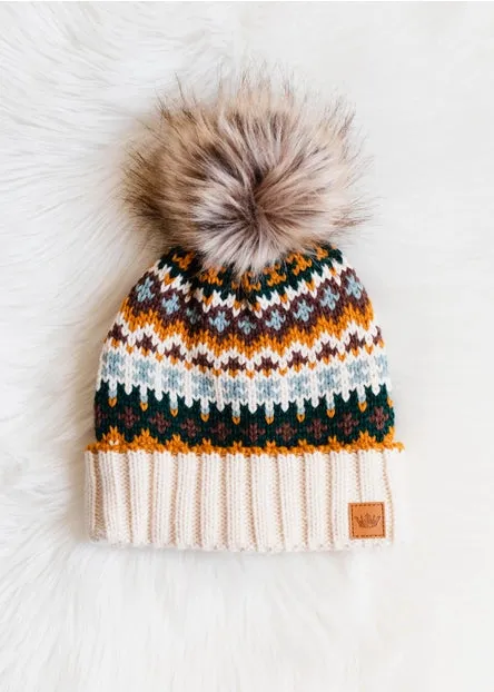 Idaho Pom Hat - Patterned Design