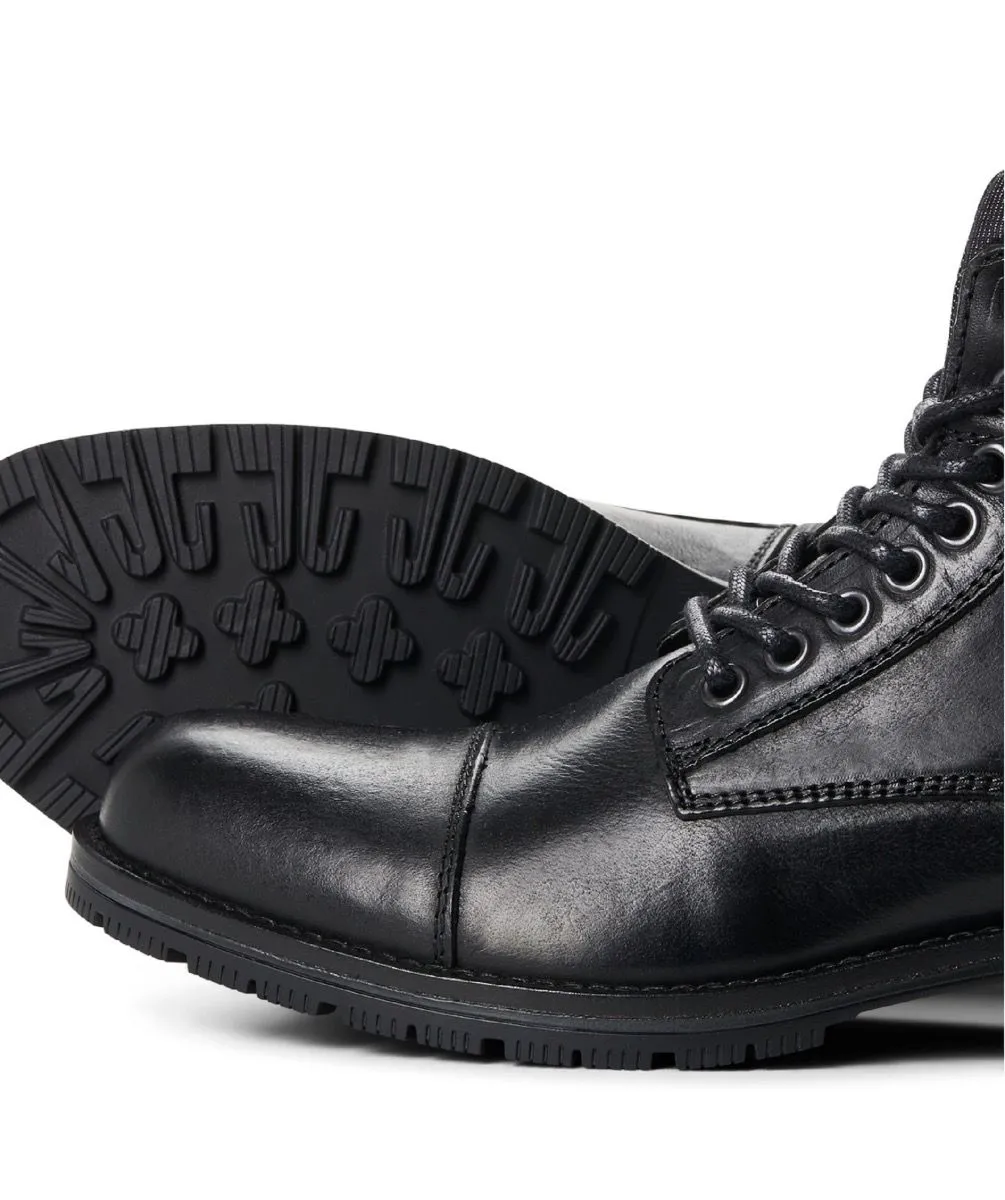 Jack & Jones Albany Leather Boots Anthracite