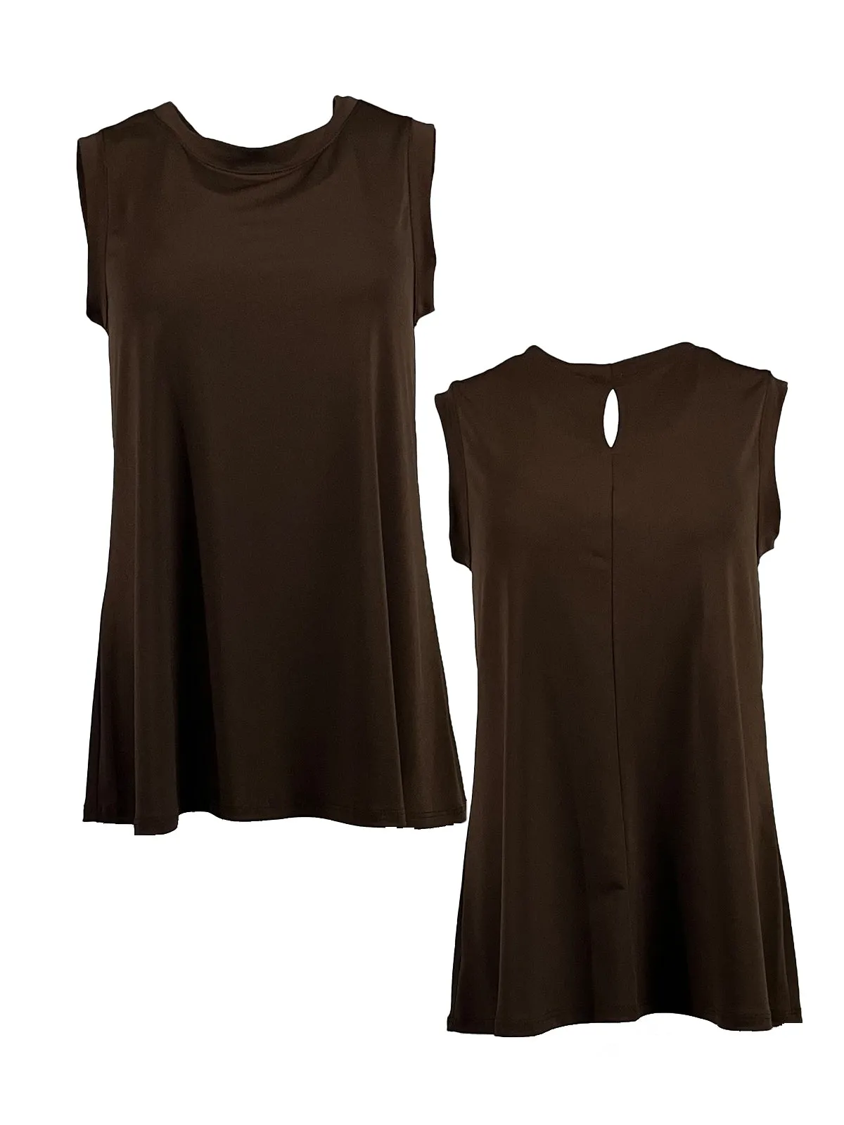 Java Brown Keyhole Top