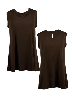 Java Brown Keyhole Top