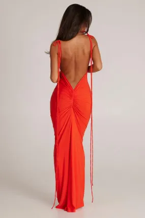 Jiani Gown - Tangerine